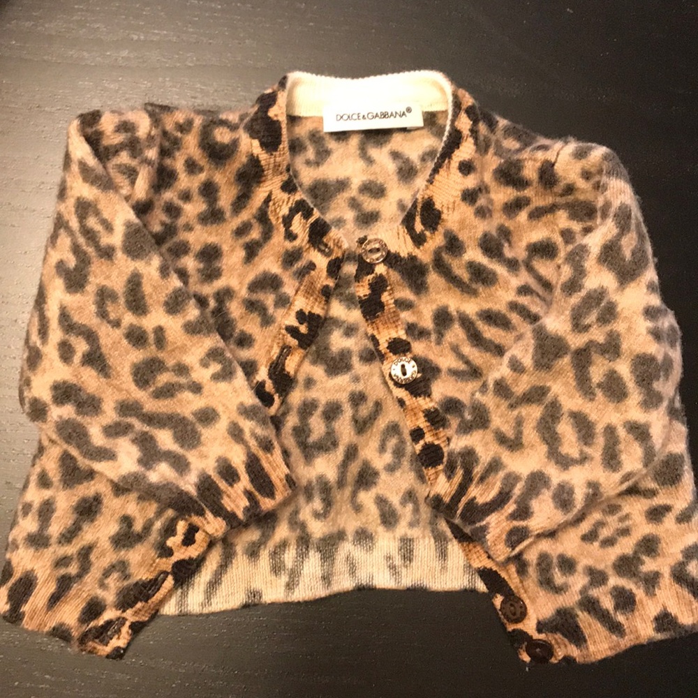 Dolce and Gabbana designer baby cardigan